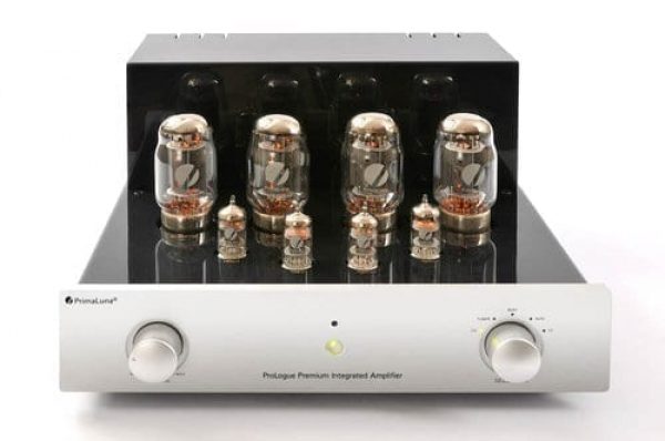 Houston Audio ProloguePremiumIntegratedAmplifier Silver Frontwithnocover HR JPG